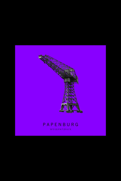 Art Edition Wandbild "Papenburg" lila