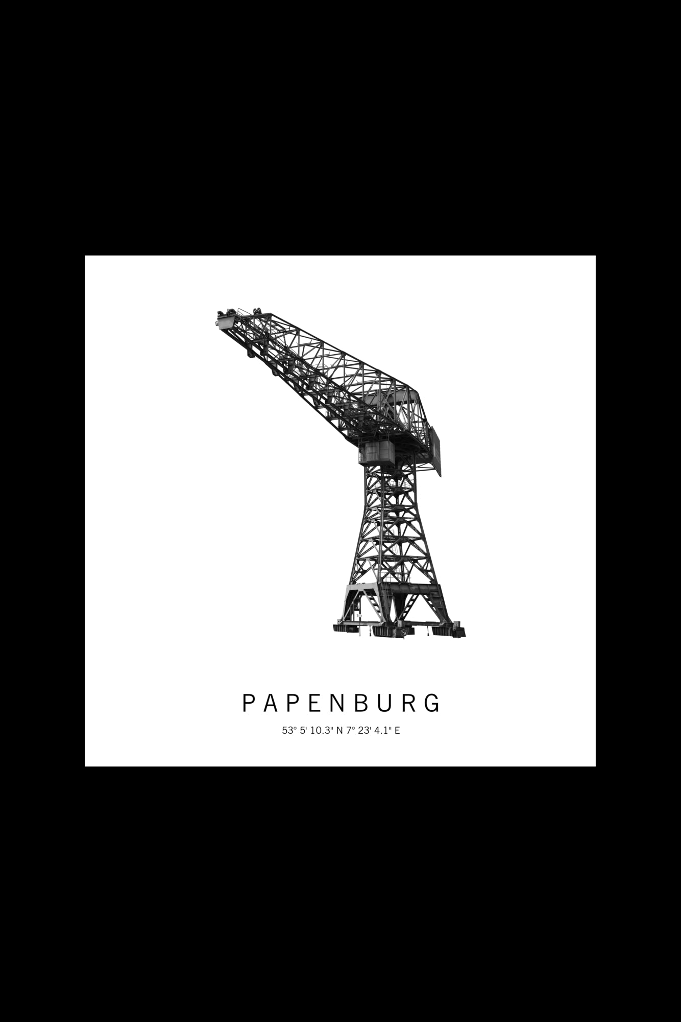Art Edition Wandbild "Papenburg" weiß