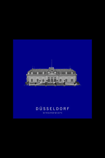 Art Edition Wandbild "Düsseldorf" dunkelblau