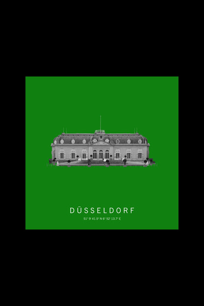 Art Edition Wandbild "Düsseldorf" grün