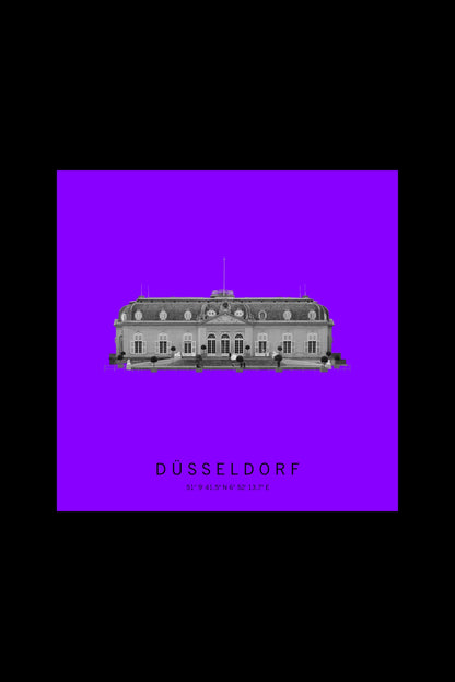 Art Edition Wandbild "Düsseldorf" lila