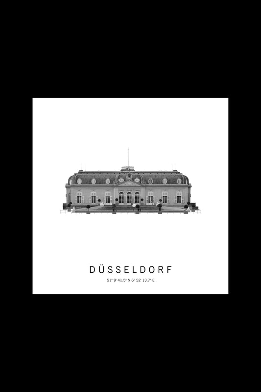 Art Edition Wandbild "Düsseldorf" weiß