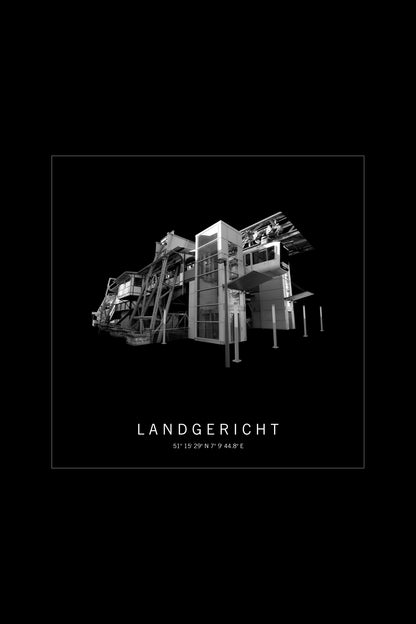 Art Edition Wandbild "landgericht" schwarz