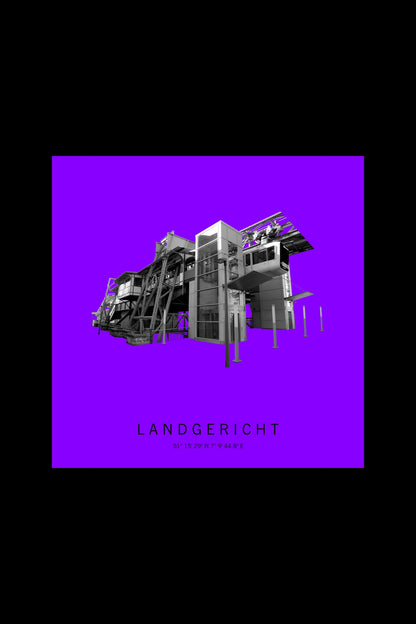 Art Edition Wandbild "landgericht" lila