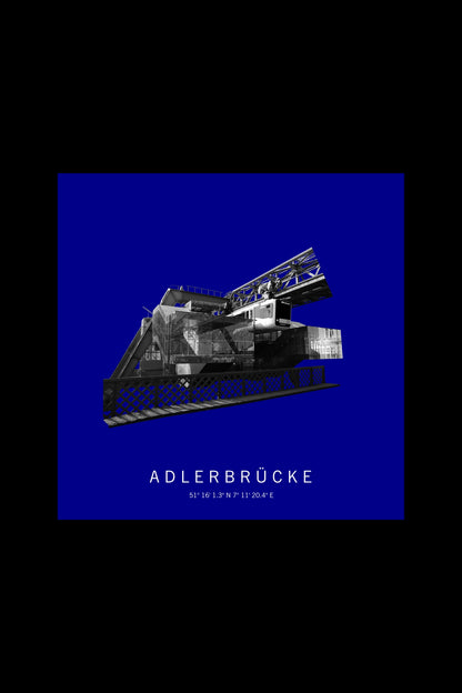 Art Edition Wandbild "adlerbrücke" dunkelblau