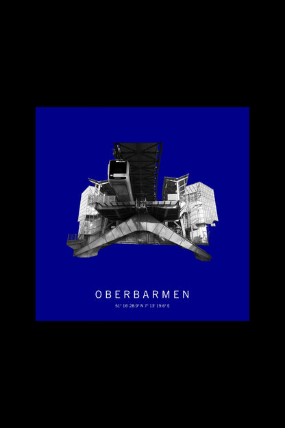 Art Edition Wandbild "oberbarmen" dunkelblau