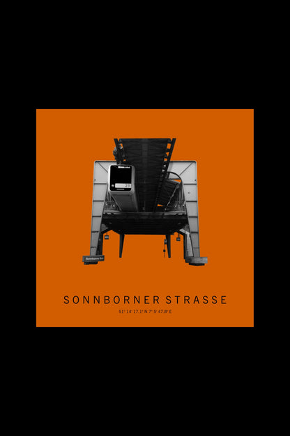 Art Edition Wandbild "sonnborner straße" orange