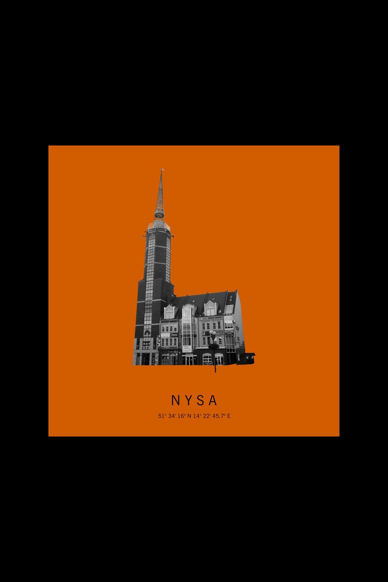 Art Edition Wandbild "Nysa" orange