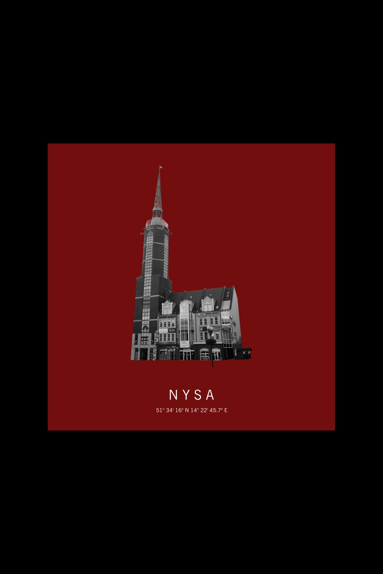 Art Edition Wandbild "Nysa" rot