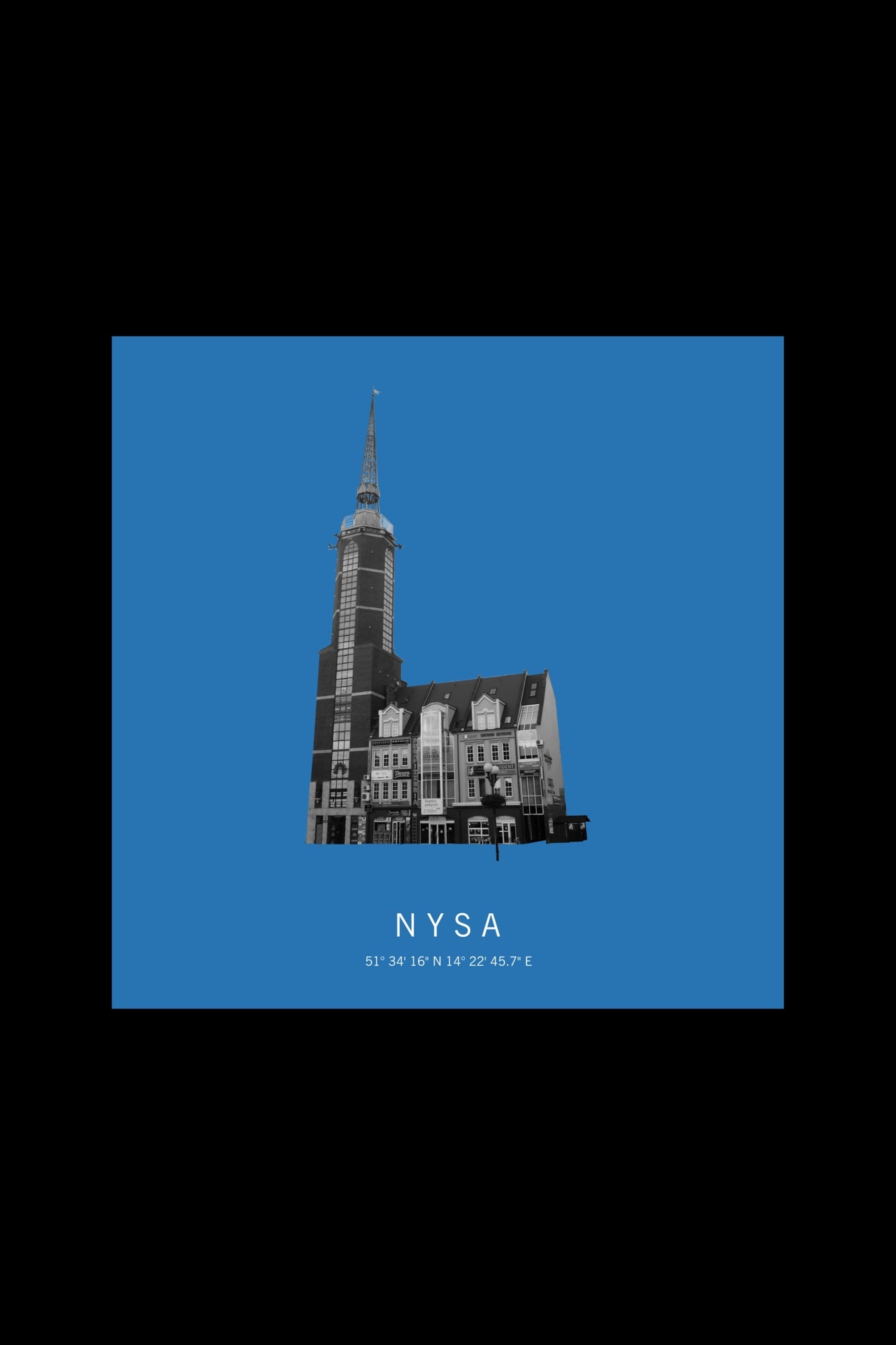 Art Edition Wandbild "Nysa" himmelblau