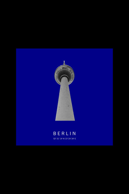 Art Edition Wandbild "Berlin" dunkelblau