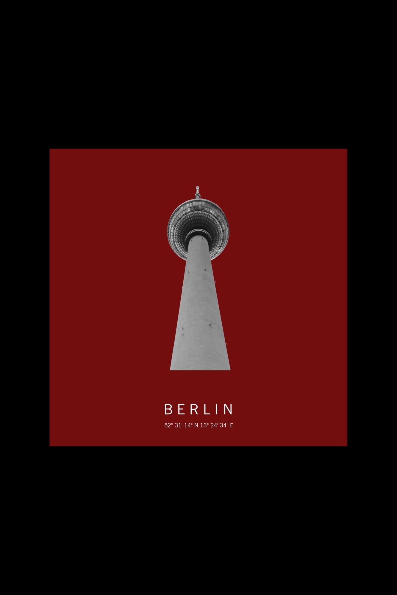 Art Edition Wandbild "Berlin" rot