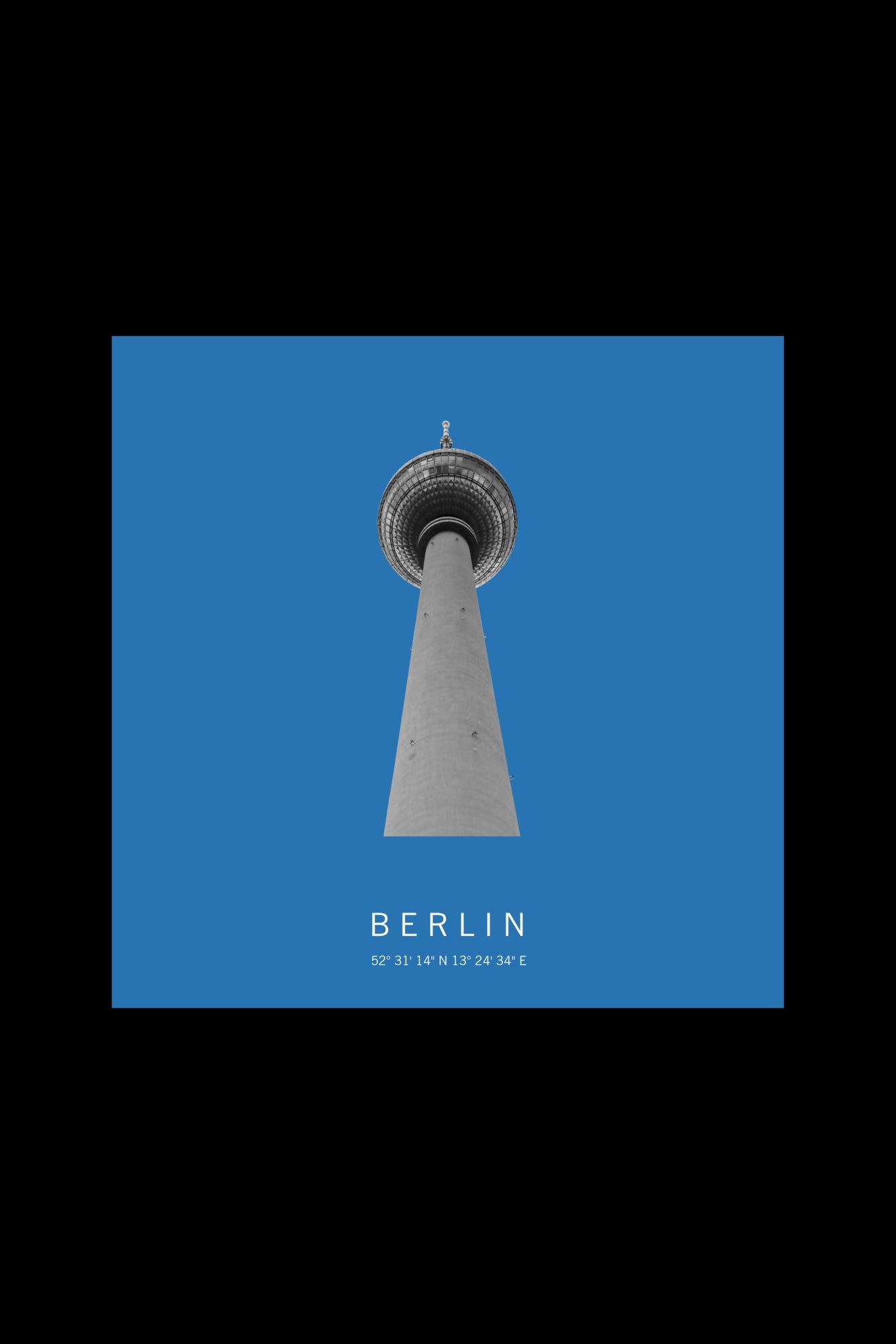 Art Edition Wandbild "Berlin" himmelblau