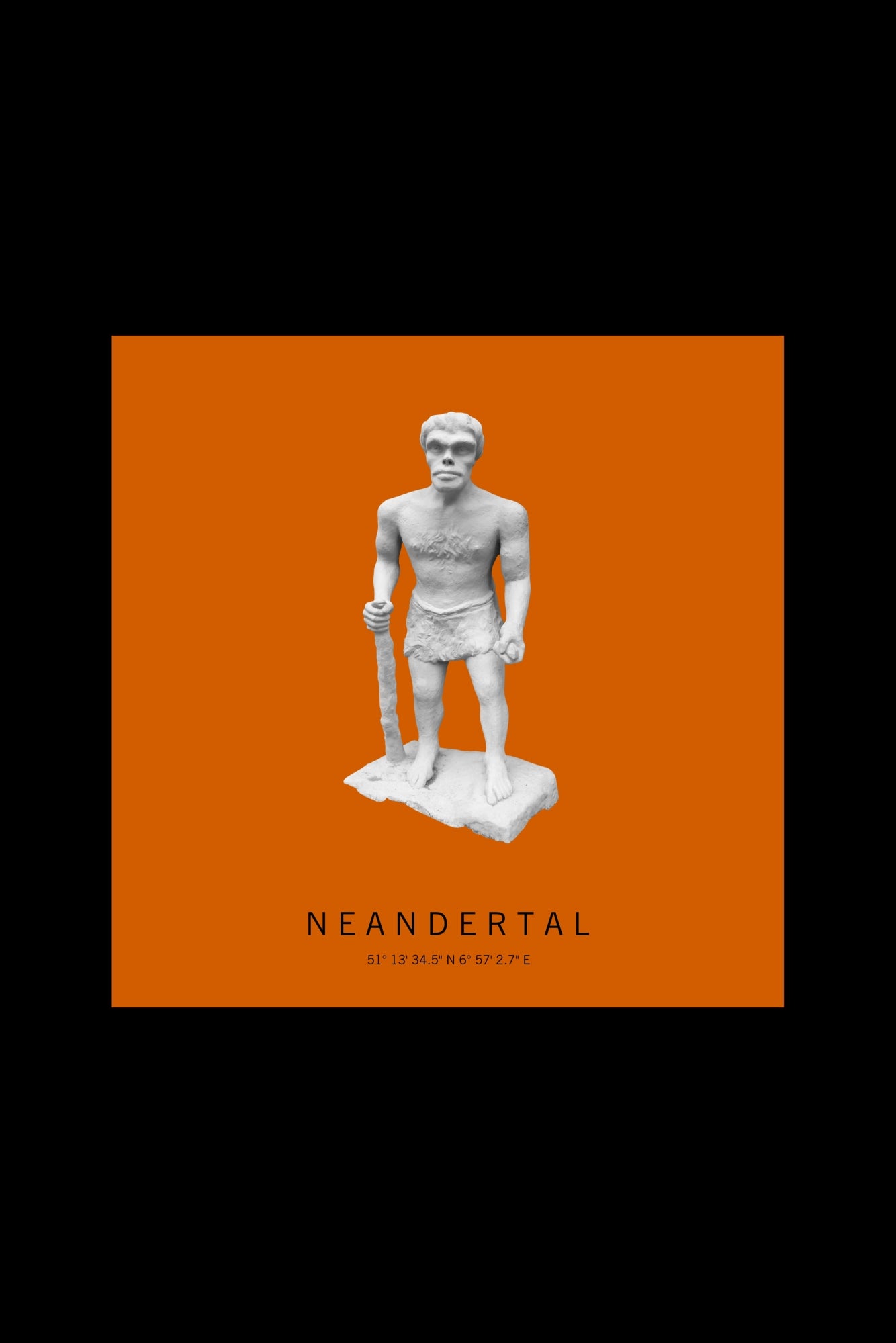 Art Edition Wandbild "Neandertal" orange