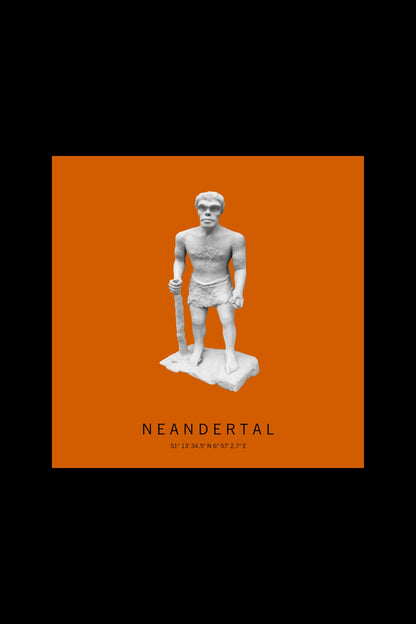 Art Edition Wandbild "Neandertal" orange