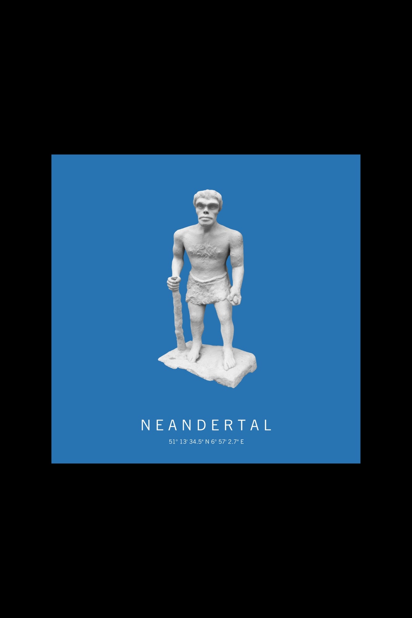 Art Edition Wandbild "Neandertal" himmelblau