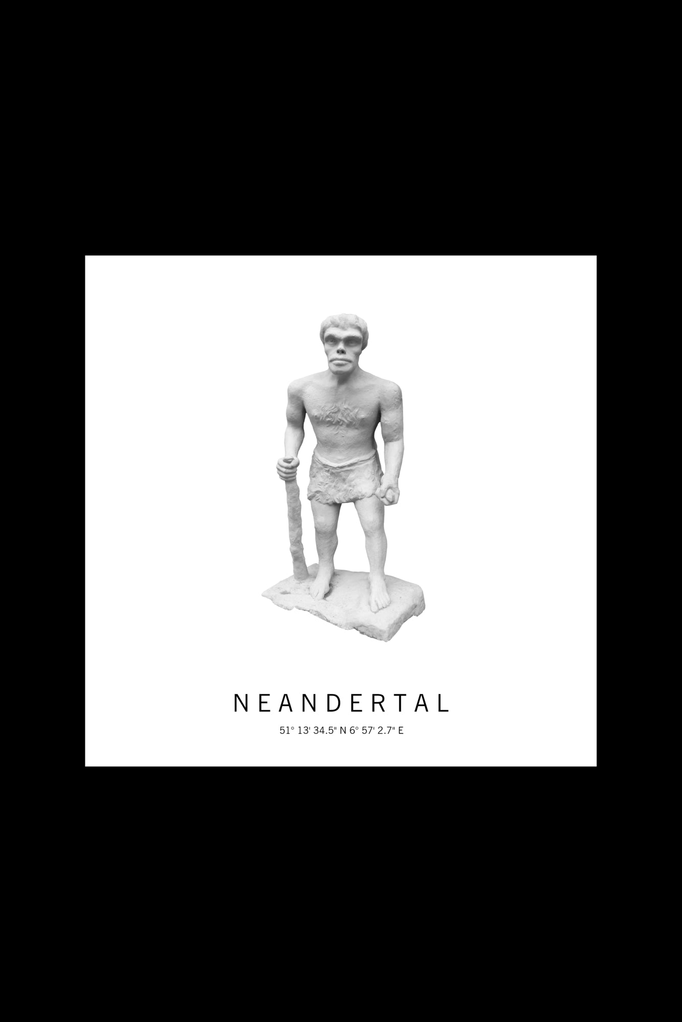 Art Edition Wandbild "Neandertal" weiß