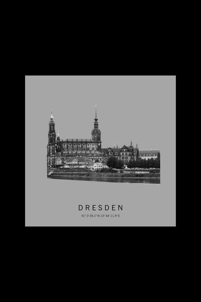 Art Edition Wandbild "Dresden" hellgrau