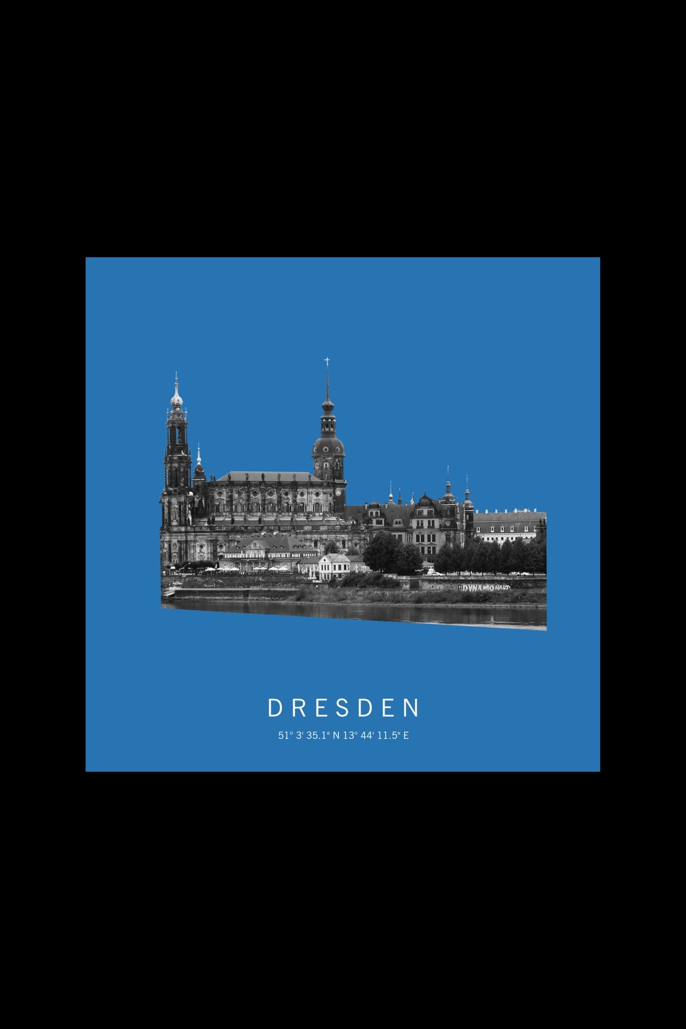 Art Edition Wandbild "Dresden" himmelblau