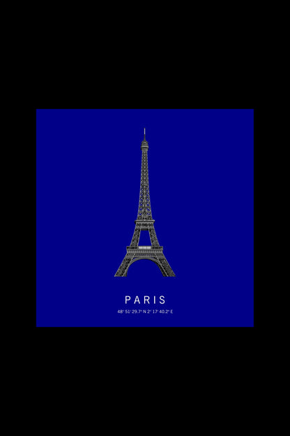 Art Edition Wandbild "Paris" dunkelblau