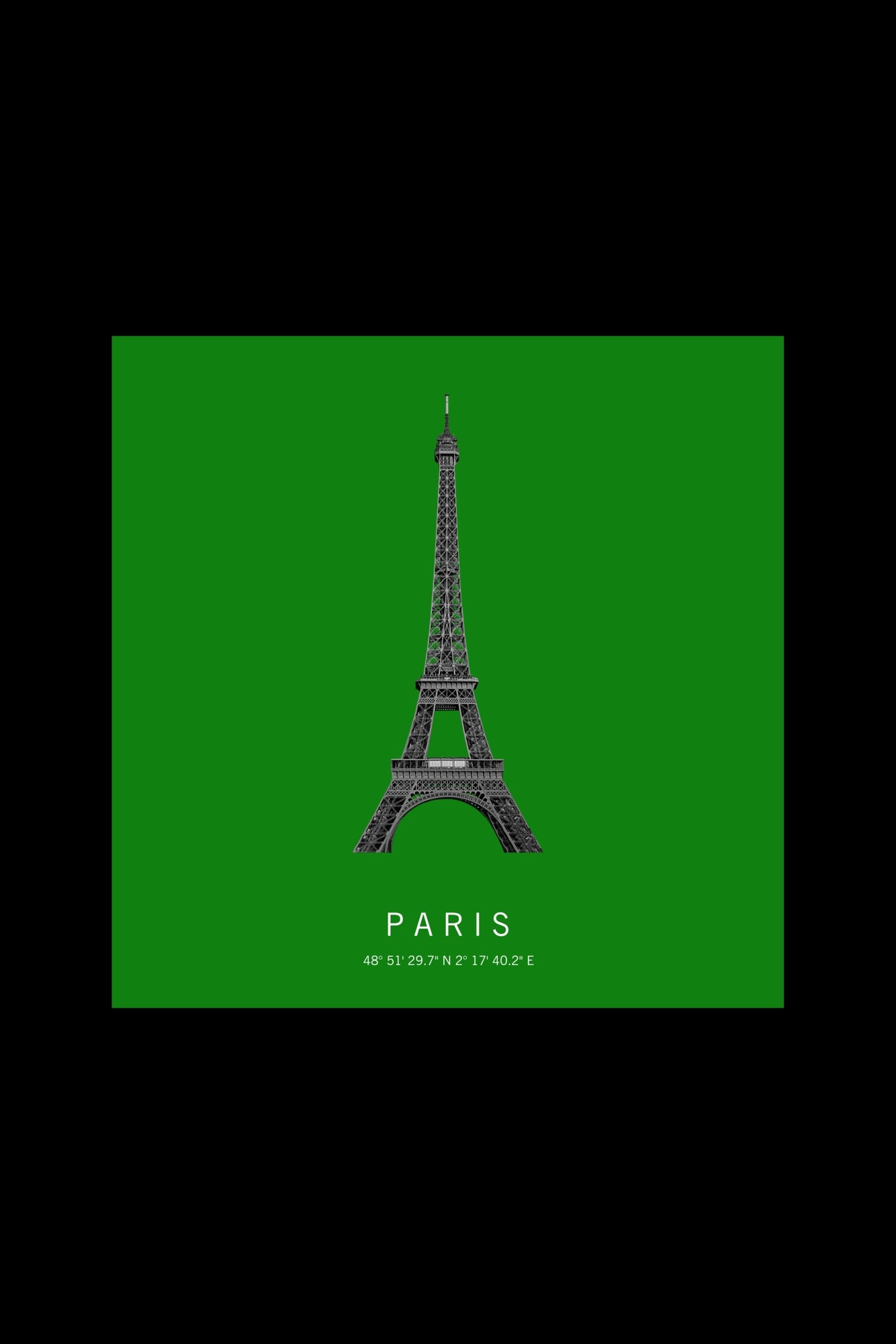 Art Edition Wandbild "Paris" grün