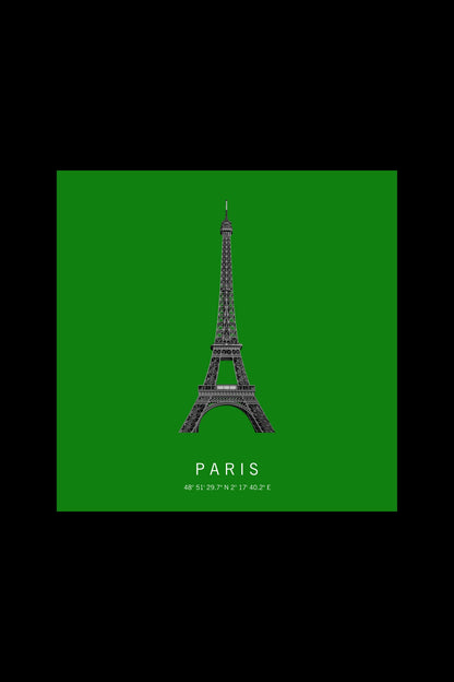 Art Edition Wandbild "Paris" grün