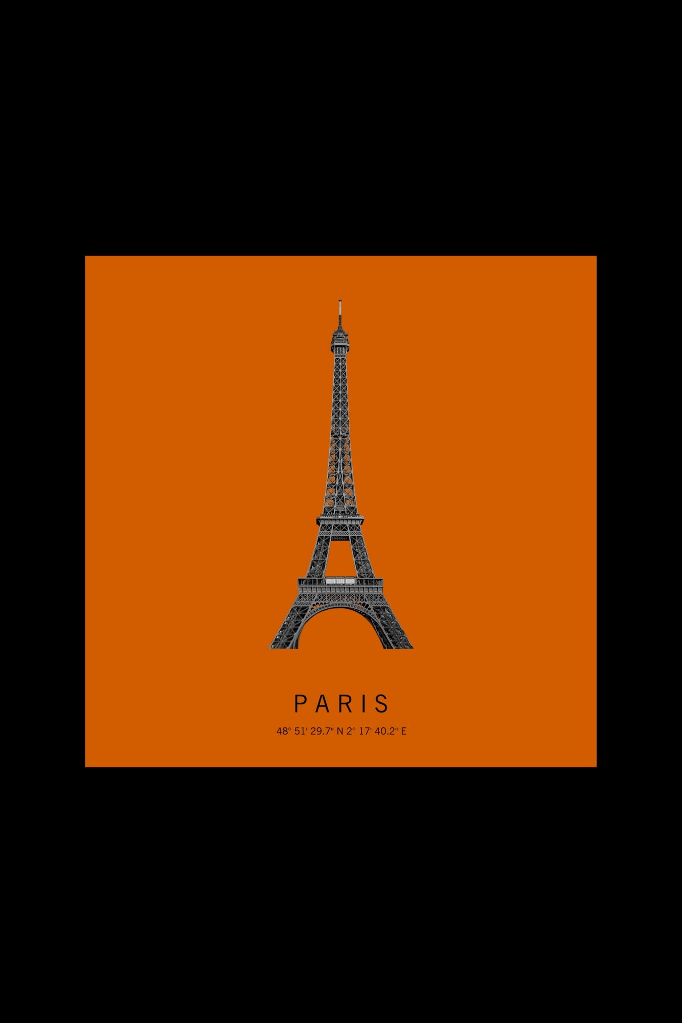 Art Edition Wandbild "Paris" orange