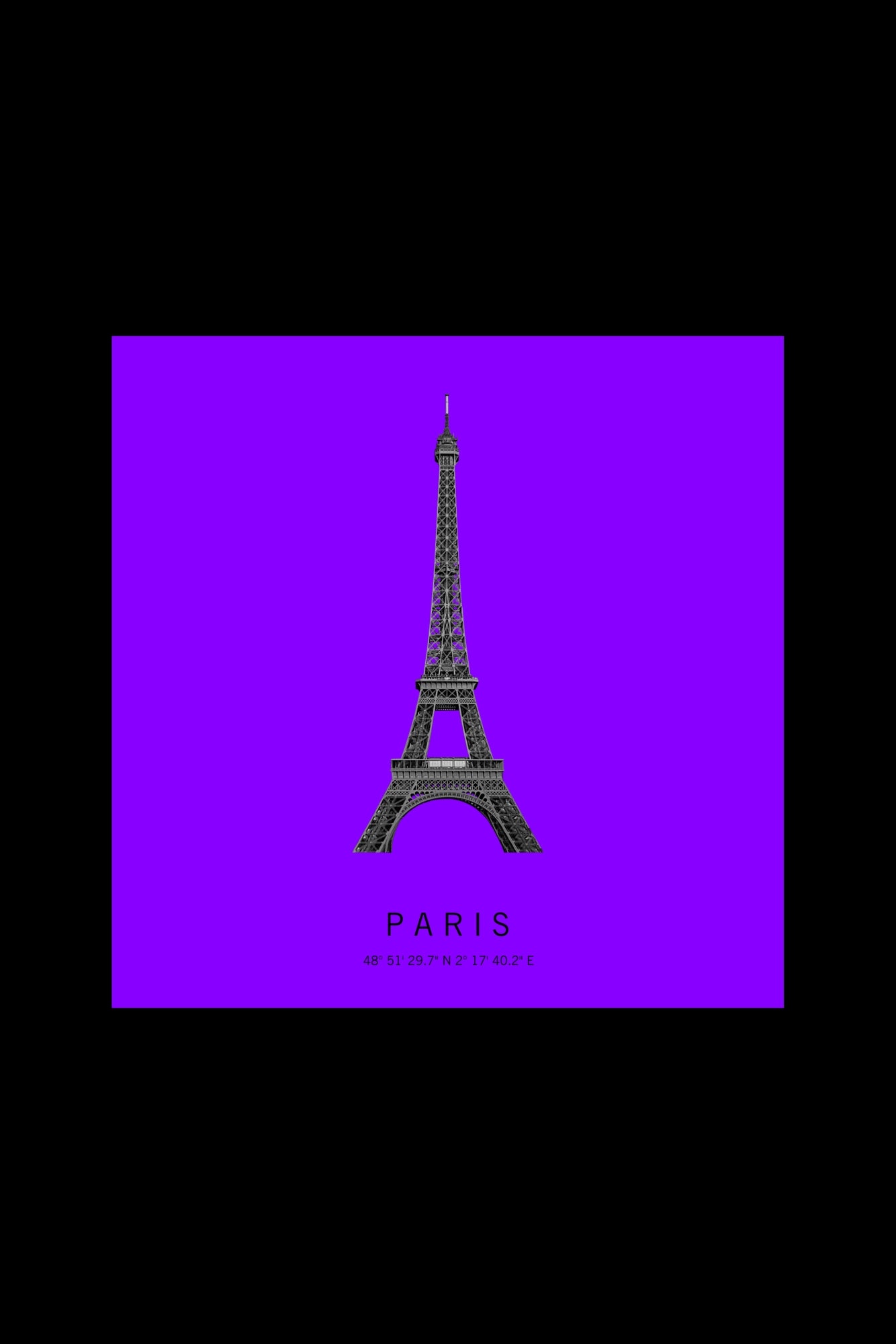 Art Edition Wandbild "Paris" lila