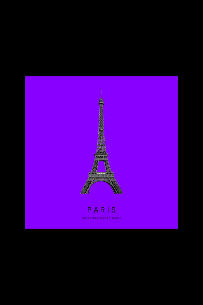 Art Edition Wandbild "Paris" lila