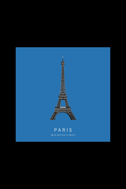 Art Edition Wandbild "Paris" himmelblau