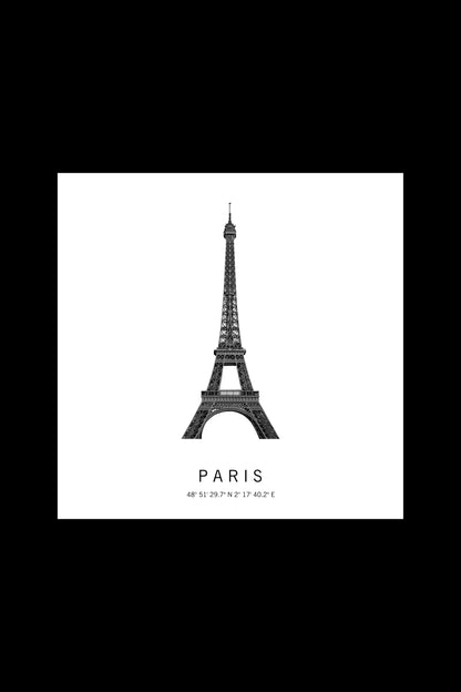 Art Edition Wandbild "Paris" weiß