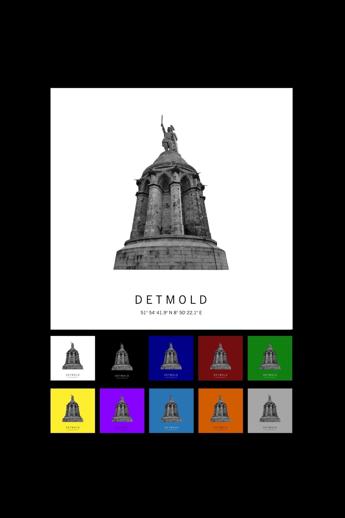 Art Edition Wandbild "Detmold" Farben