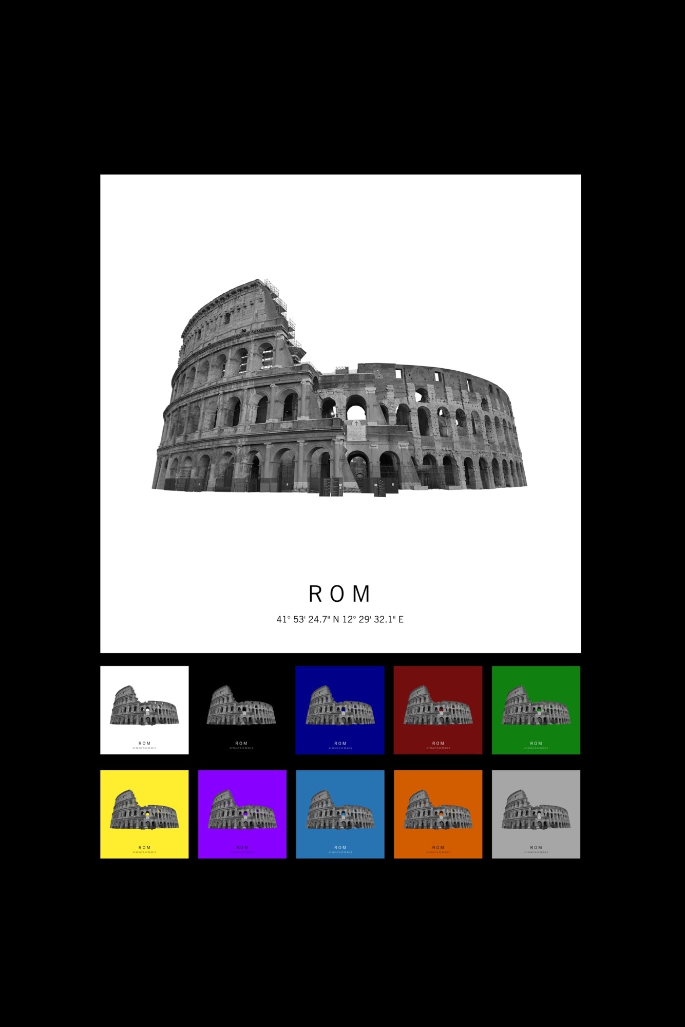 Art Edition Wandbild "Rom" Farben