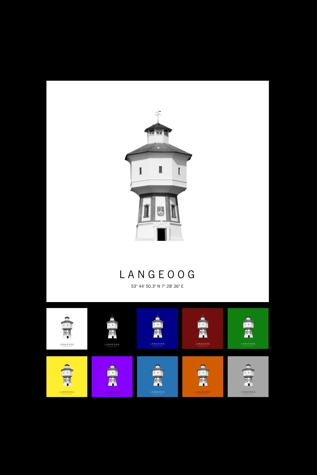 Art Edition Wandbild "Langeoog" Farbauswahl