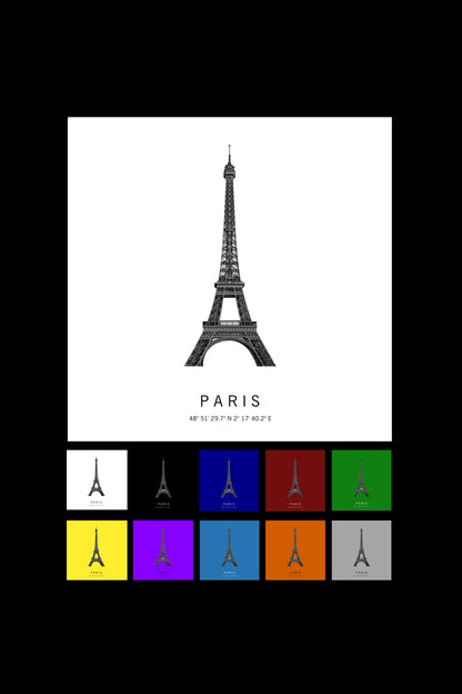 Art Edition Wandbild "Paris" Farben