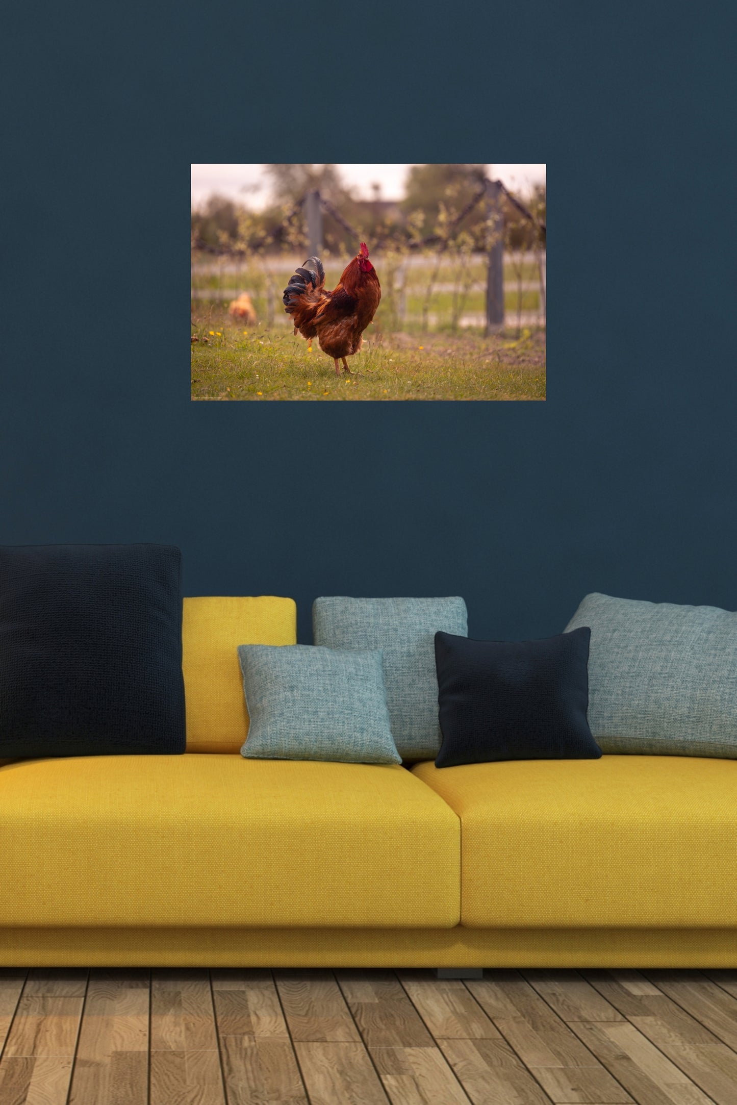 Wandbild "red rooster"