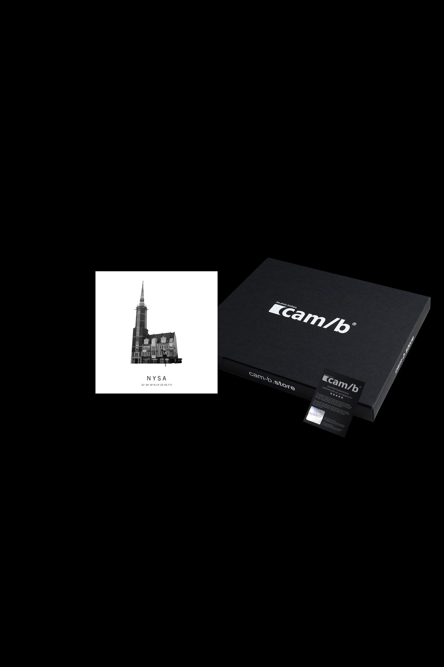 Art Edition Wandbild "Nysa" weiß mit Karton