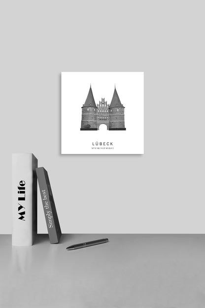 Art Edition Wandbild "Lübeck"