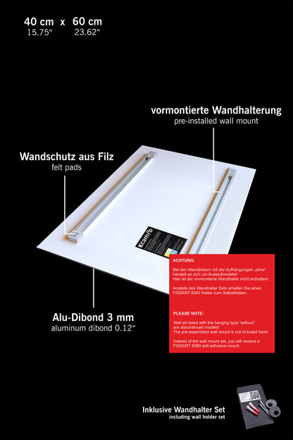 Rückseite Wandbild 40 x 60 cm