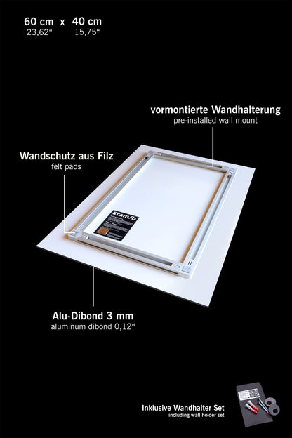 Rückseite Wandbild 60 x 40 cm
