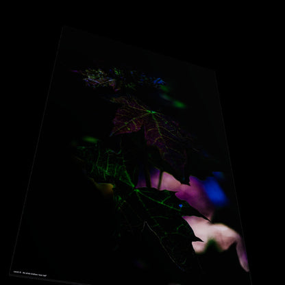 Wandbild "neon leaf"
