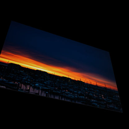 Wall Art "port sunset"