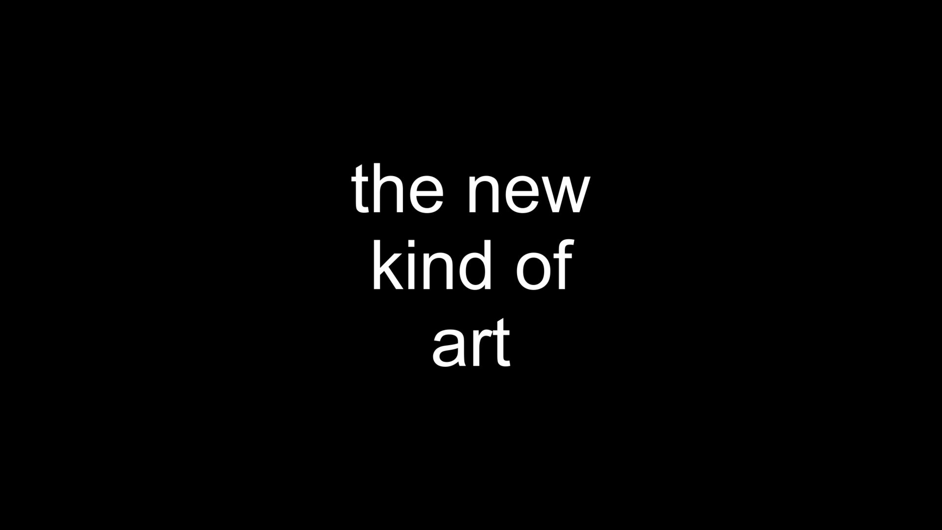 Titelbild: the new kind of art
