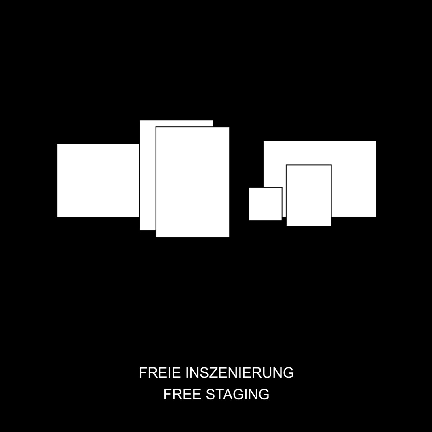 Aufhängeart "freie Inszenierung" Skizze