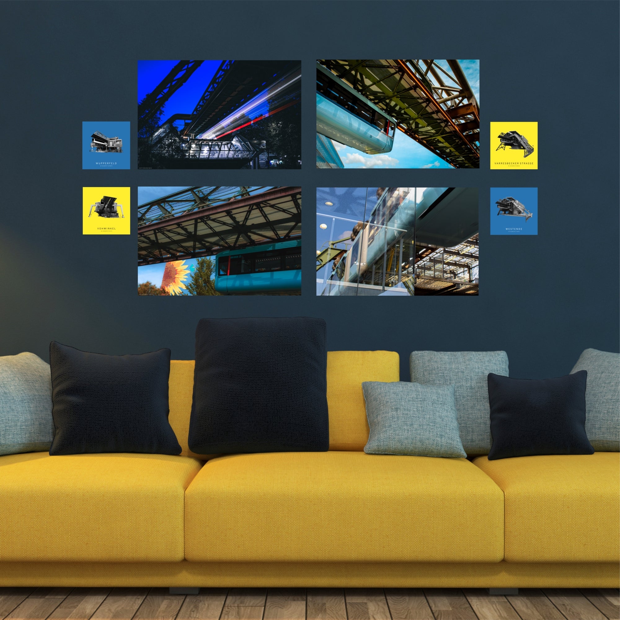 Aufhängart "Inside the lines" Musteransicht