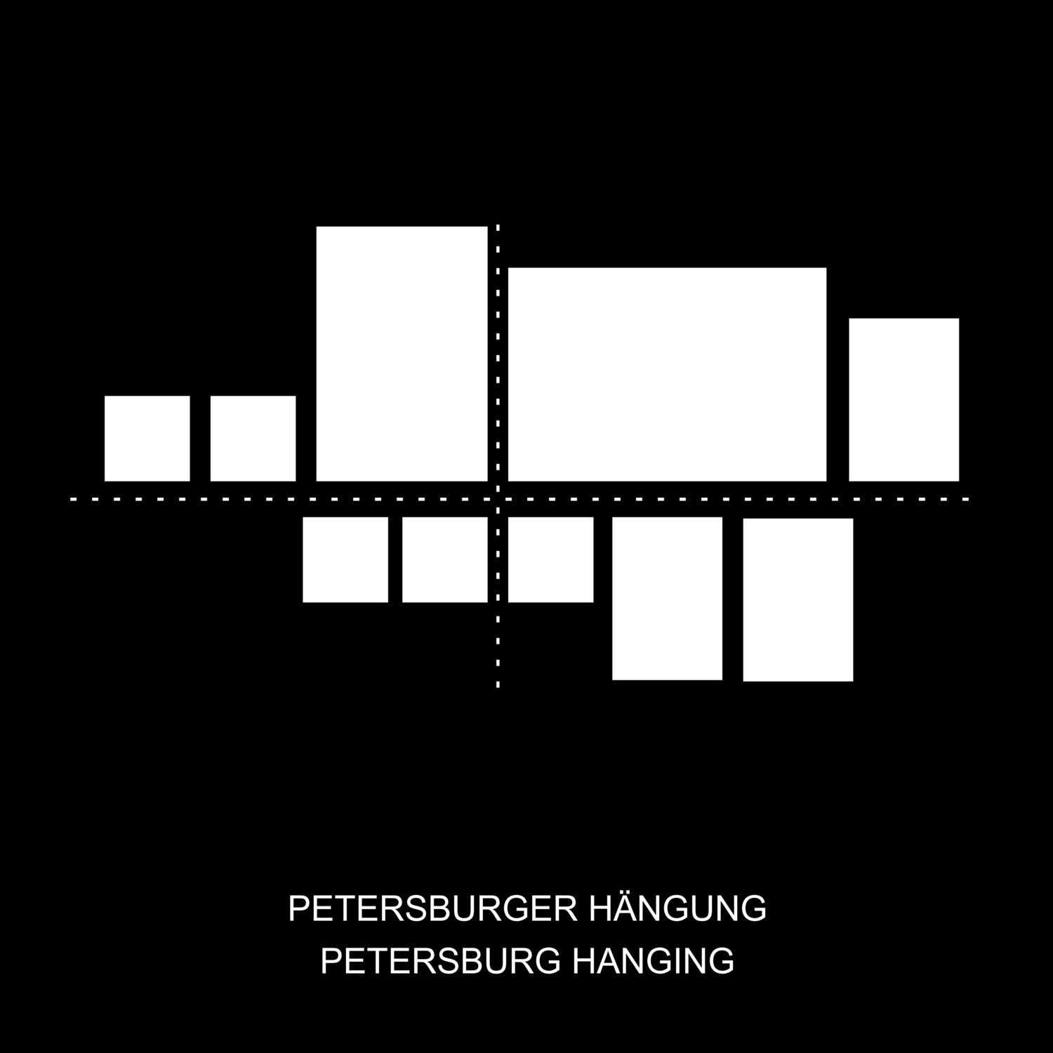 Aufhängart "Petersburger Hängung" Skizze