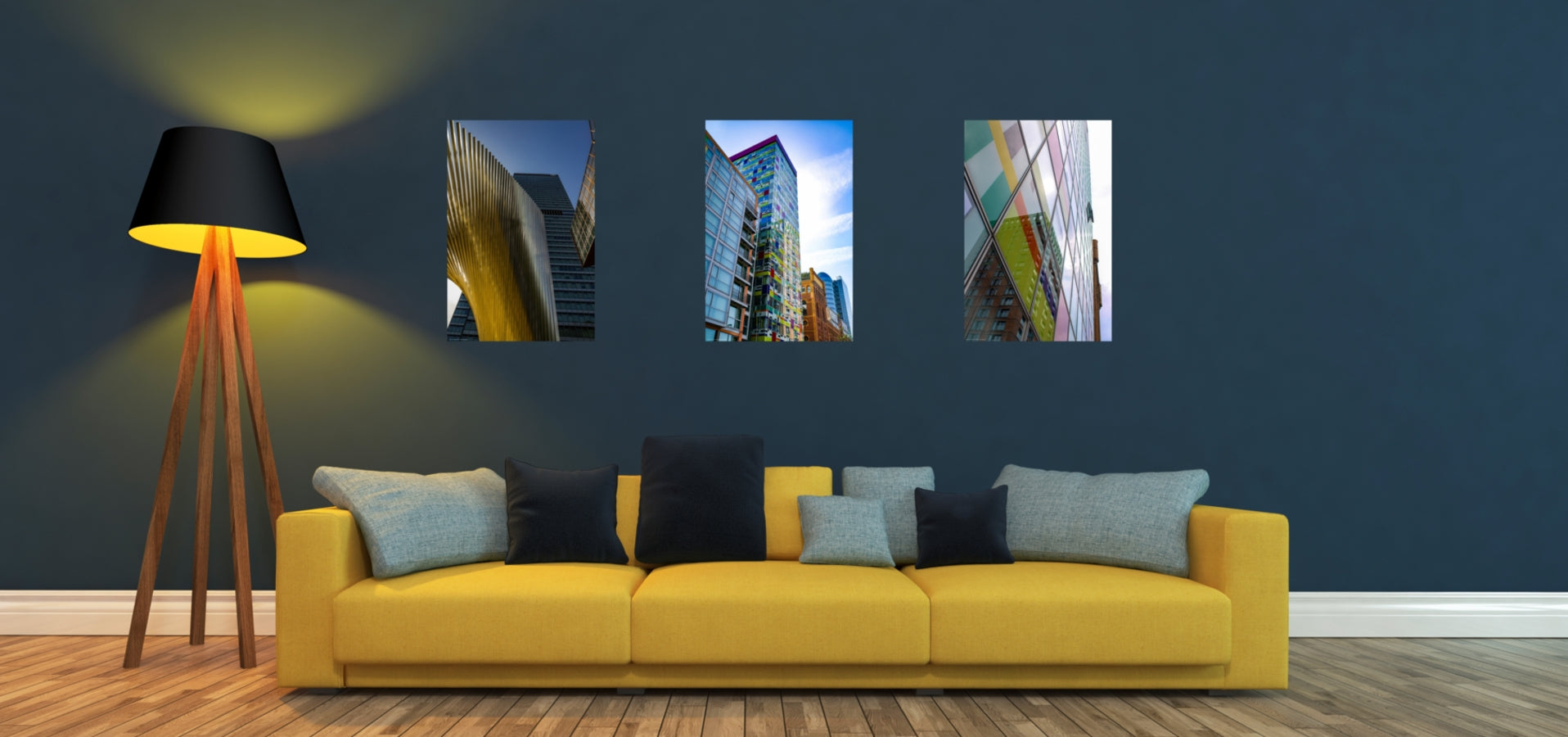 Titelbild Wandgestaltung Reihenhängung